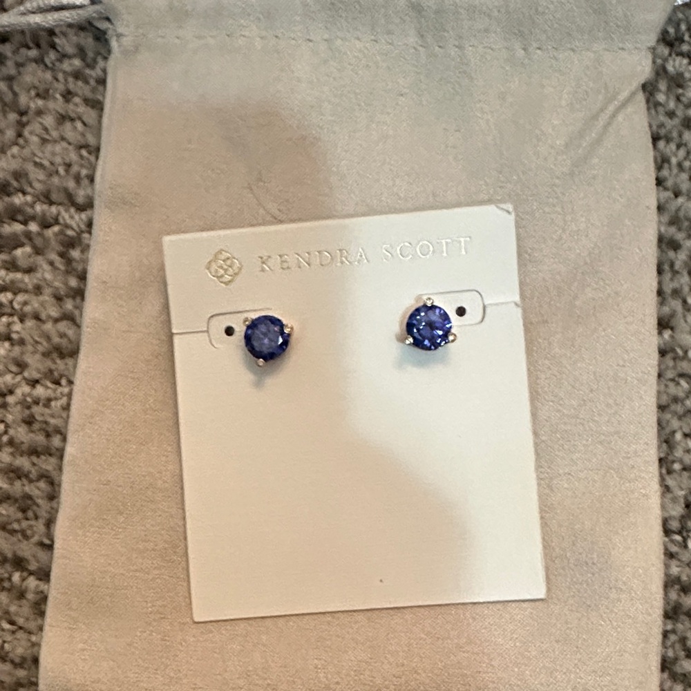 Kate spade purple stud earrings